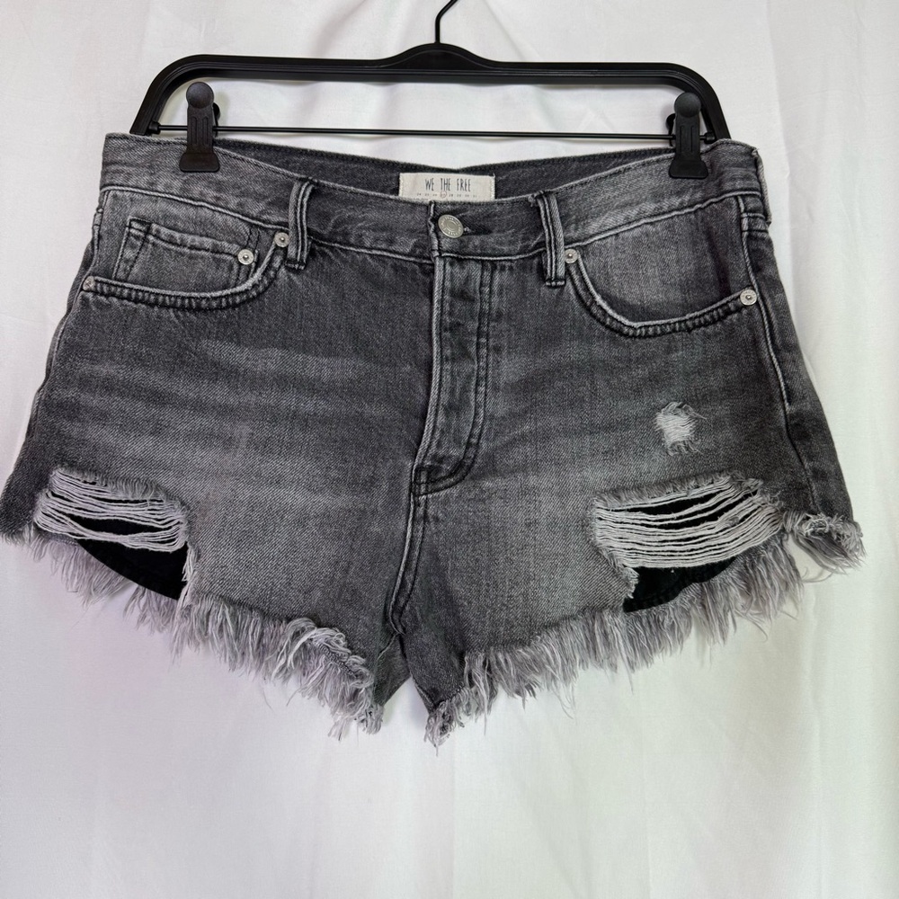 We The Free Loving Good Vibrations High-Rise Cutoff Shorts Size 27